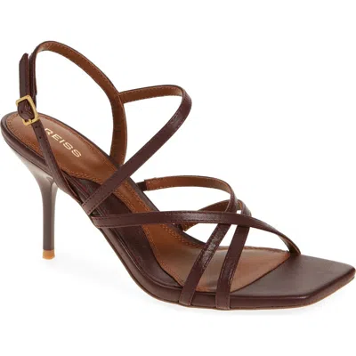 Reiss Elise Sandal In Oxblood