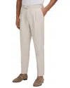 Reiss Elite Brushed Side Adjust Trouser In Neutral