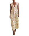 REISS ELIZA BUTTERCUP PRINT MAXI DRESS