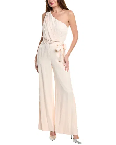 Reiss Eliza One Shoulder Jumpsuit In Animal Print