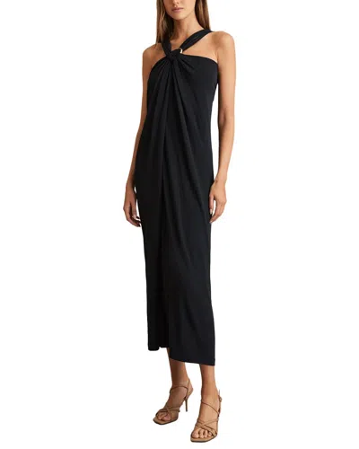 Reiss Eliza Trim Detail Jersey Dress In Black