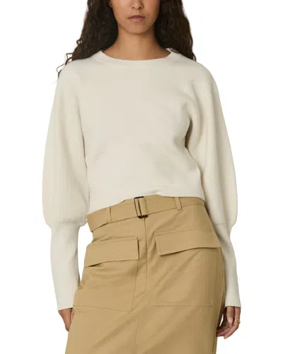 Reiss Ella Crew Cropped Jumper In Neutral