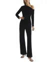 Reiss Ella Fitted Velvet Jumpsuit In Black