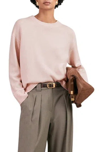 Reiss Ella Wool & Cashmere Sweater In Pink