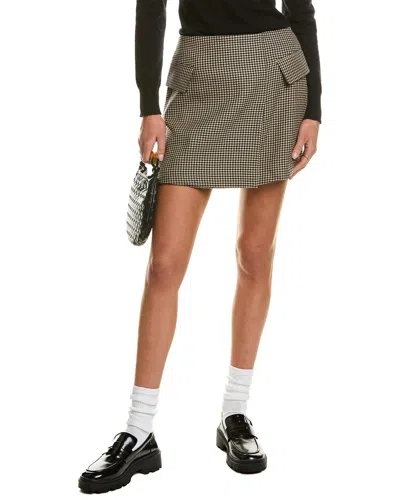 Reiss Ella Wool-blend Skirt In Black