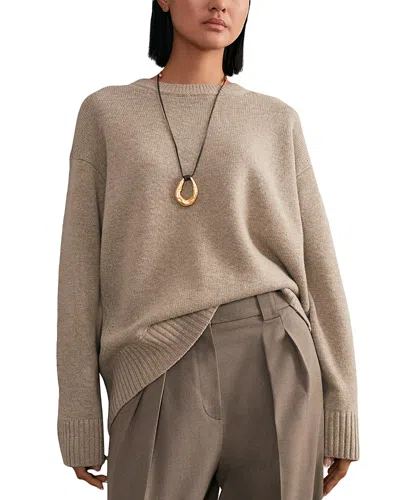 Reiss Ella Wool Cashmere Sweater In Gray