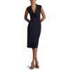 Reiss Elle Sleeveless Midi Sweater Dress In Navy