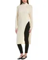 Reiss Elle Wool & Cashmere-blend Sweaterdress In White