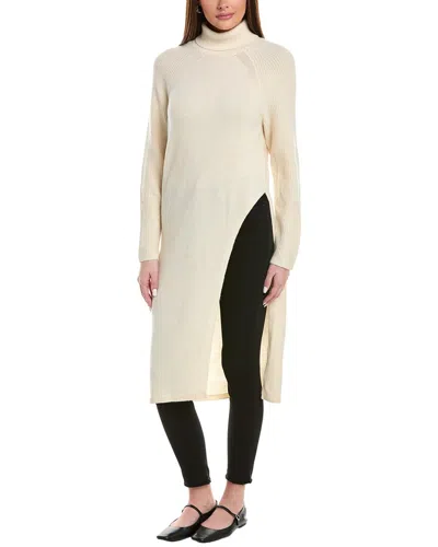 Reiss Elle Wool & Cashmere-blend Sweaterdress In White