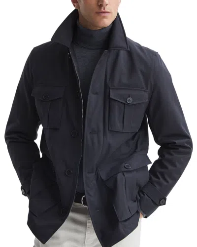 Reiss Ellis Jacket In Blue
