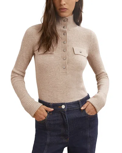 REISS ELLY RIB KNIT WOOL SWEATER