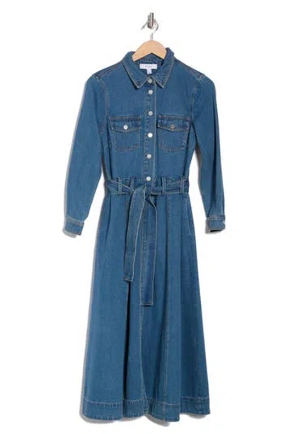 Reiss Elsa Denim Midi Dress