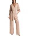 Shop Reiss Elsa Sleeved Bridal Jumpsuit In Pink