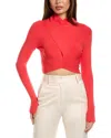 Reiss Elsie Knit Crop Top In Pink