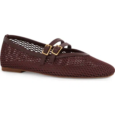Reiss Elspeth Flat In Burgundy