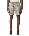 Reiss Embroidered Drawstring 7.3 Shorts In Green