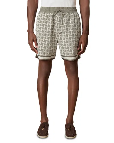 Reiss Embroidered Drawstring 7.3 Shorts In Green