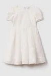 Reiss Emelie - Ivory Teen Lace Puff Sleeve Dress, Uk 13-14 Yrs