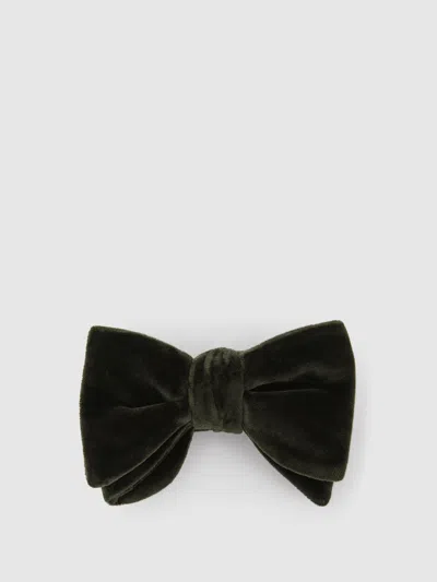 Reiss Emerald Hike Velvet Bow Tie