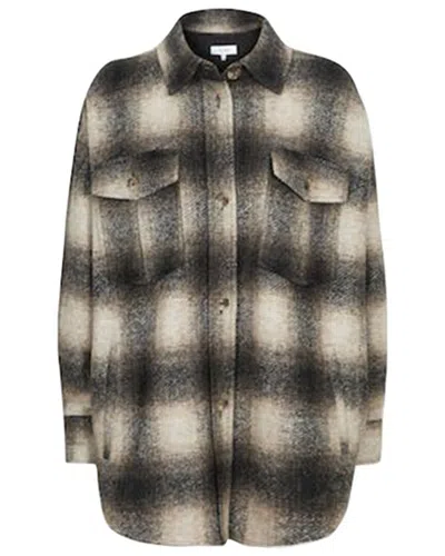 Reiss Emery Wool-blend Overshirt In Multi