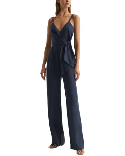 REISS EMILIA LINEN JUMPSUIT