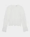 Reiss Emilia Guipure Lace Top In Ivory