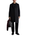 Reiss Empire Long Sleeve Relaxed Fit Wool Blend Overcoat In Black