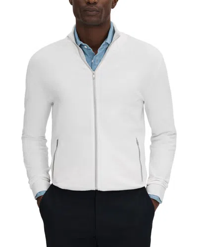 Reiss Epsom Zip Through Top In White