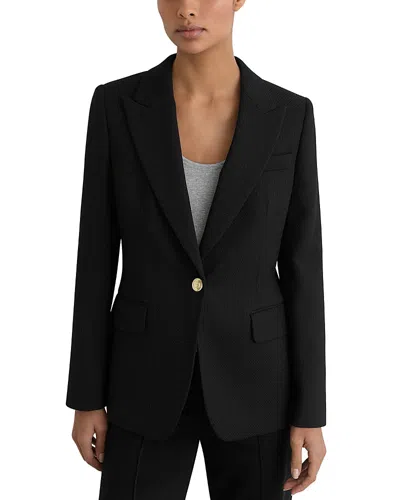 Reiss Erin Single Button Blazer In Black