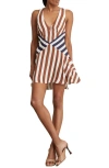 Reiss Esme Halter Dress In Multi