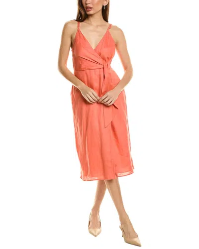 REISS REISS ESME LINEN MIDI DRESS