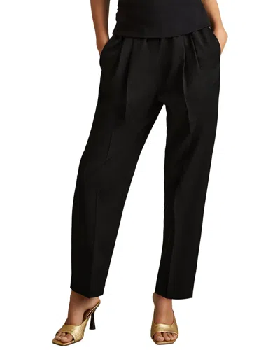 Reiss Essie Pull On Taper Trouser In Black
