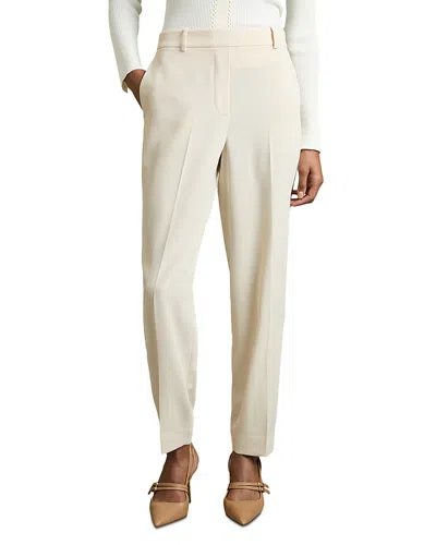 Reiss Eve Taper Pants In Cream