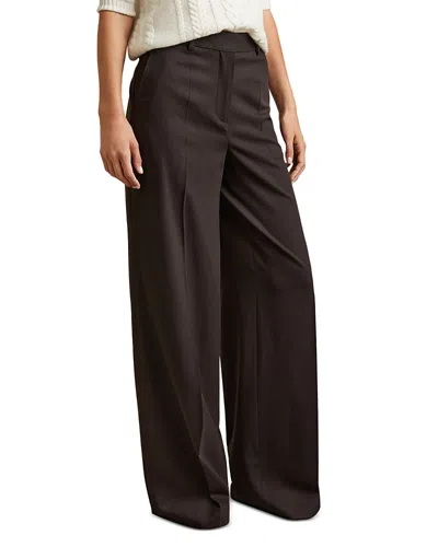 Reiss Evelyn Trousers In Chocolate