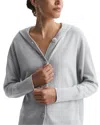 Reiss Grey Wool Blend Hooded Cardigan In Multi