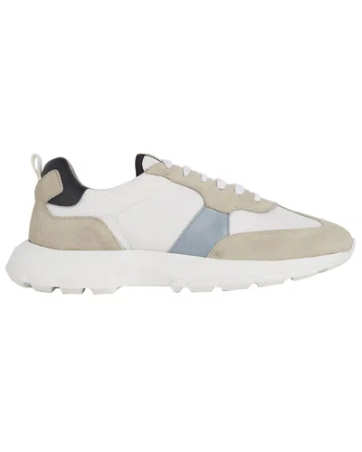 Reiss Evo Leather Trainer In White
