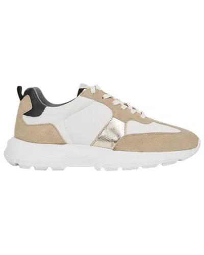 Reiss Evo Lite Leather Sneaker In Neutral