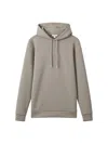 Reiss Fabien Interlock Jersey Drawstring Hoodie In Gray