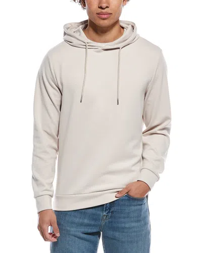 Reiss Fabio Hoodie In Gray