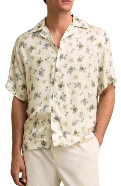 REISS REISS FADE FLORAL CAMP SHIRT
