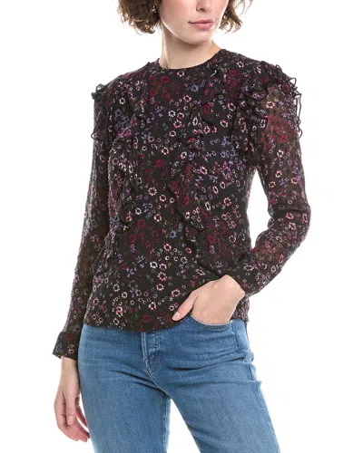 Reiss Faiza India Blouse In Black