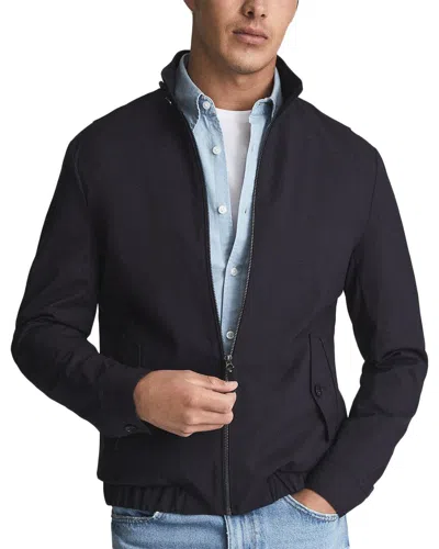 Reiss Farleigh Zip Through Jacket In Blue