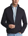 Reiss Farleigh Zip Through Jacket In Blue