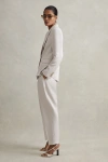 Reiss Light Grey Single Breasted Suit Blazer With Tencel™ Fibers In Light Grey