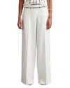 Reiss Fawn Linen Wide Leg Pants In White