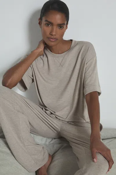 Reiss Fawn Thermal Jersey Relaxed T-shirt