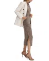 Reiss Fern Draped Midi Dress In Brown