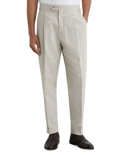 Reiss Finch Prince Of Wales Check Pants In Gray