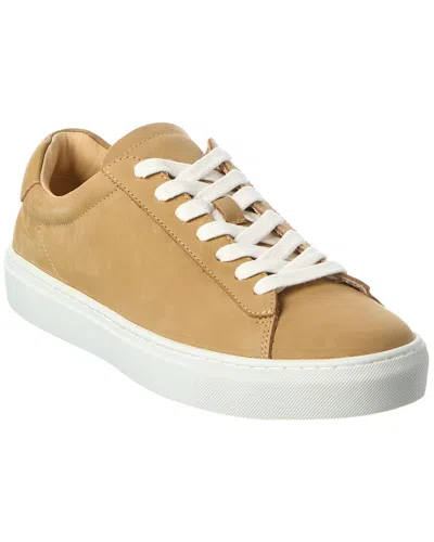 Reiss Camel Brown Finley Suede Suede Low-top Trainers
