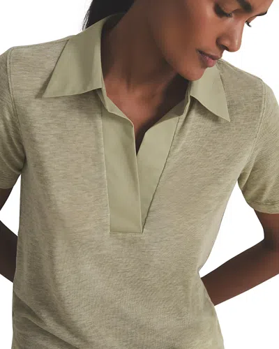 Reiss Fitted Polo Top In Sage